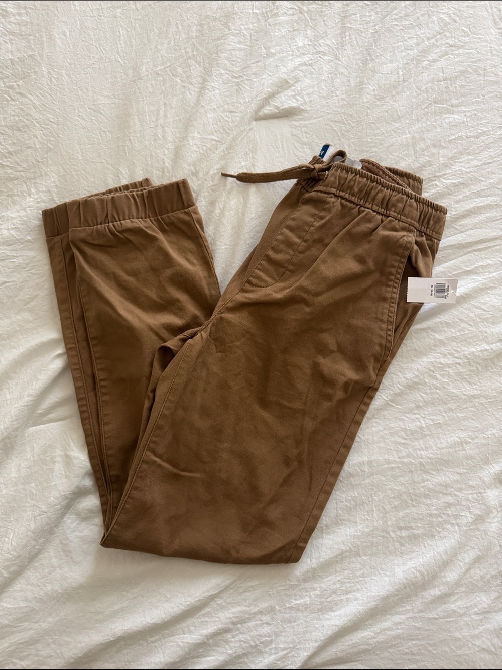 Boy’s Brown Drawstring Casual Pants